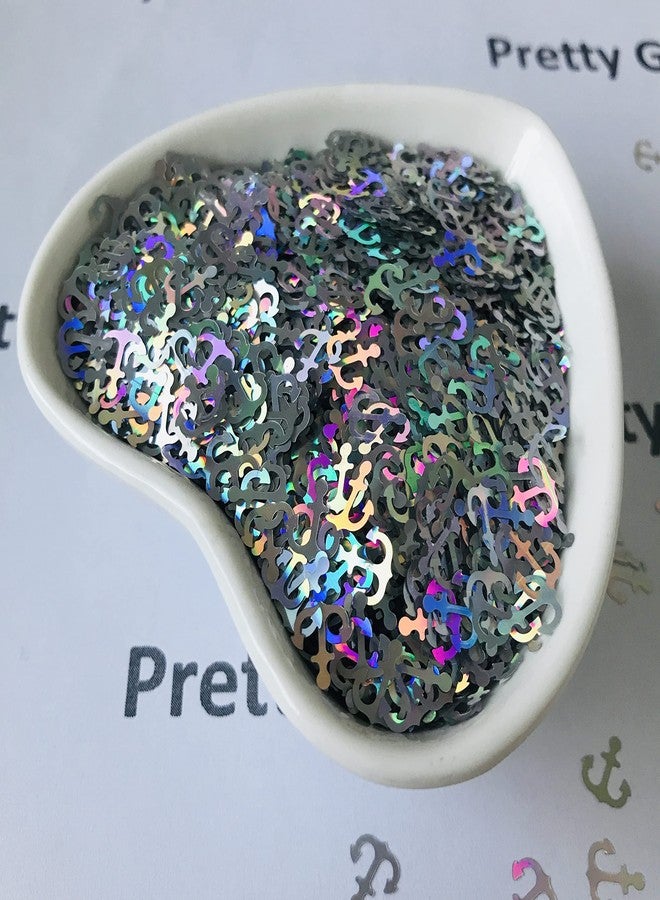 PrettyG 10 Grams/Pack -Boat Anchor Shape Holographic Glitter Sequins - Festival Rave Beauty Makeup Face Body Nail Art Decoration LB100 - Image 4